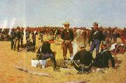 Frederick Remington A Cavalryman's Breakfast on the Plains oil painting picture wholesale